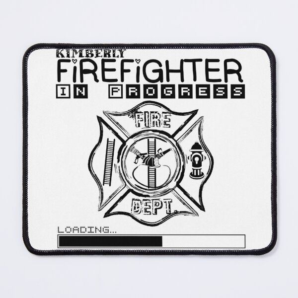 Item preview, Kimberly | FIREFIGHTER in Progress | Future Firefighter | Black Text designed and sold by Loving-school.