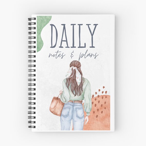 Item preview, Notebook - daily notes & plans designed and sold by LavishTrail.