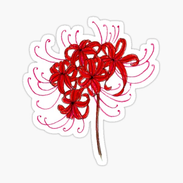 Red Spider Lily Sticker By Alklys Redbubble