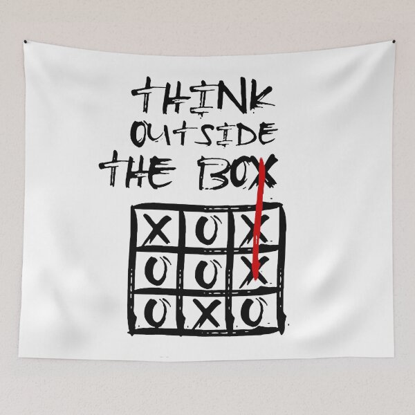 Item preview, THINK OUTSIDE THE BOX / Cool and Funny alternative design designed and sold by DRK7DSGN.