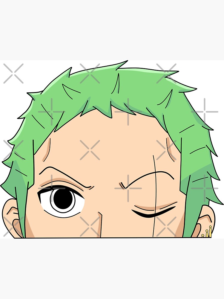 "Anime car stickers window Roronoa zoro car decal Anime peeking