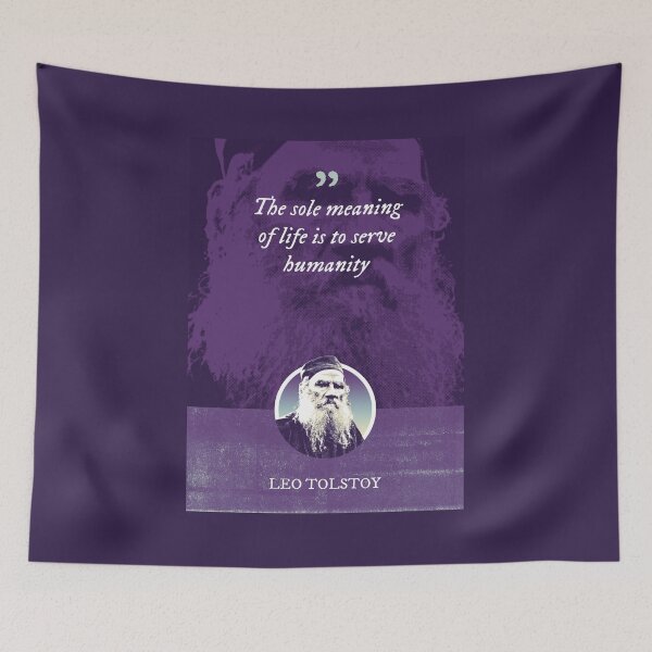 Item preview, Leo Tolstoy - The sole meaning of life is to serve humanity designed and sold by Syahrasi.