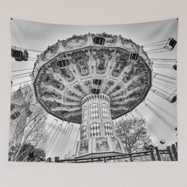 Item preview, Monochrome of Flying Chairs in Paris, France designed and sold by ylbartstudio.