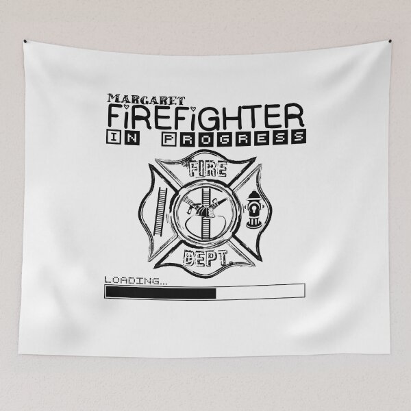 Item preview, Margaret | FIREFIGHTER in Progress | Future Firefighter | Black Text designed and sold by Loving-school.