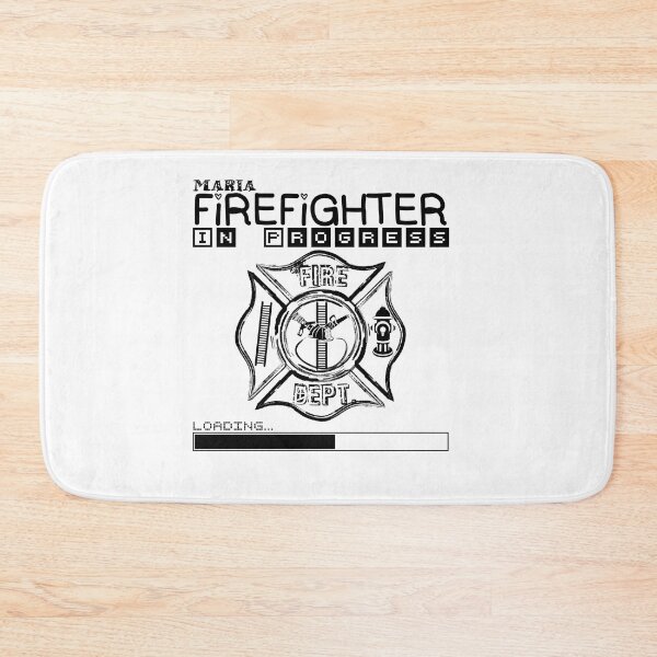 Item preview, Maria | FIREFIGHTER in Progress | Future Firefighter | Black Text designed and sold by Loving-school.