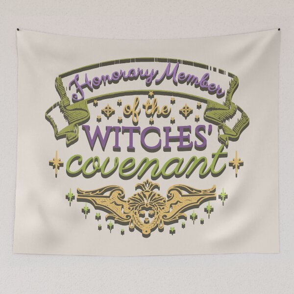 Item preview, Colourful Honorary Member Of The Witches' Covenant, Cool Halloween Design, Shadow Text designed and sold by TrulyEpoque.