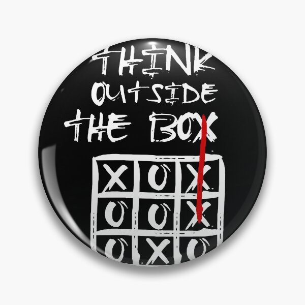 Item preview, THINK OUTSIDE THE BOX white / Cool and Funny alternative design designed and sold by DRK7DSGN.