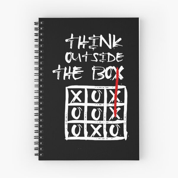 Item preview, THINK OUTSIDE THE BOX white / Cool and Funny alternative design designed and sold by DRK7DSGN.