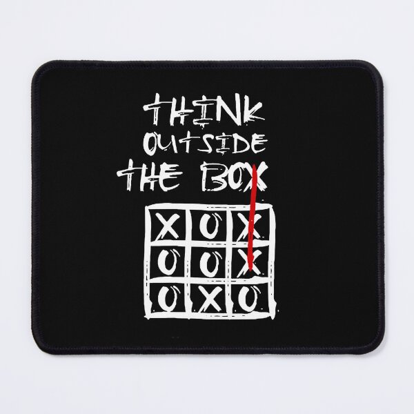 Item preview, THINK OUTSIDE THE BOX white / Cool and Funny alternative design designed and sold by DRK7DSGN.
