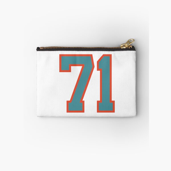 Item preview, 71 number, aqua orange lucky sports seventy one designed and sold by ArtIsParty.