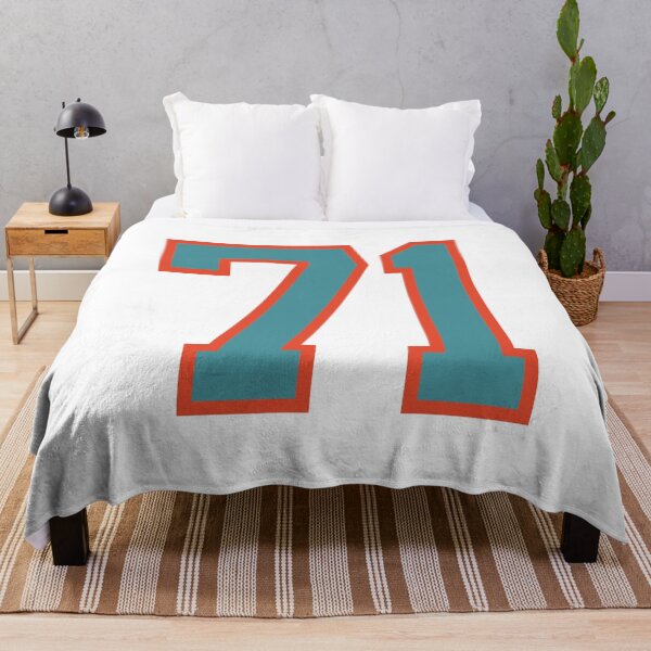 Item preview, 71 number, aqua orange lucky sports seventy one designed and sold by ArtIsParty.