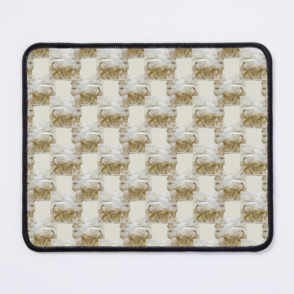 Item preview, Ancient lion sculpture motif pattern designed and sold by DFLC Prints.