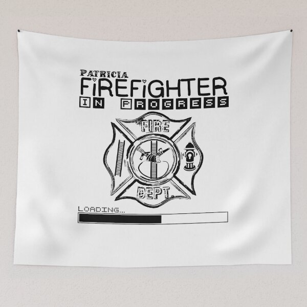 Item preview, Patricia | FIREFIGHTER in Progress | Future Firefighter | Black Text designed and sold by Loving-school.