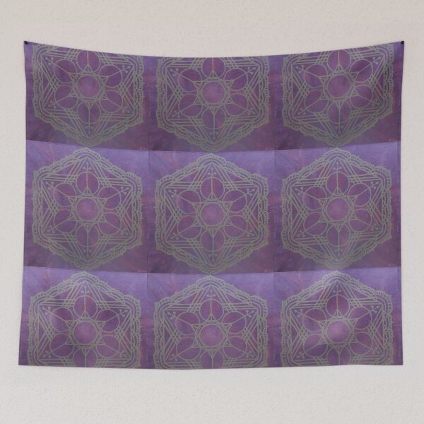 Item preview, REACH OUT MANDALA ~ SACRED GEOMETRY FOR THE SOUL~ PURPLE, PINK designed and sold by Ann Chatfield.