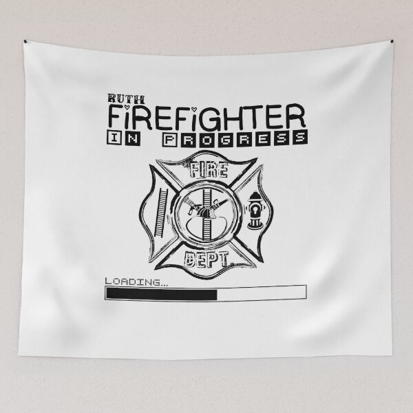 Item preview, Ruth | FIREFIGHTER in Progress | Future Firefighter | Black Text designed and sold by Loving-school.