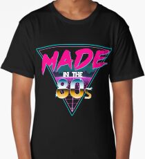 Made in The 80s - Born in Eighties retro Neon Grid Long T-Shirt