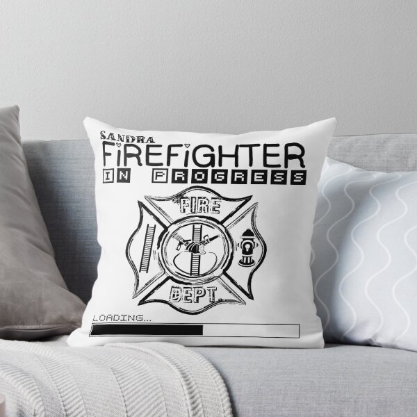 Item preview, Sandra | FIREFIGHTER in Progress | Future Firefighter | Black Text designed and sold by Loving-school.