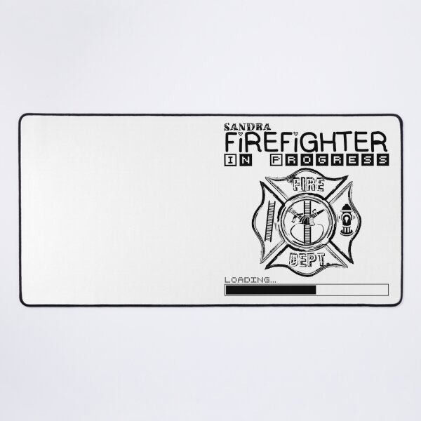 Item preview, Sandra | FIREFIGHTER in Progress | Future Firefighter | Black Text designed and sold by Loving-school.