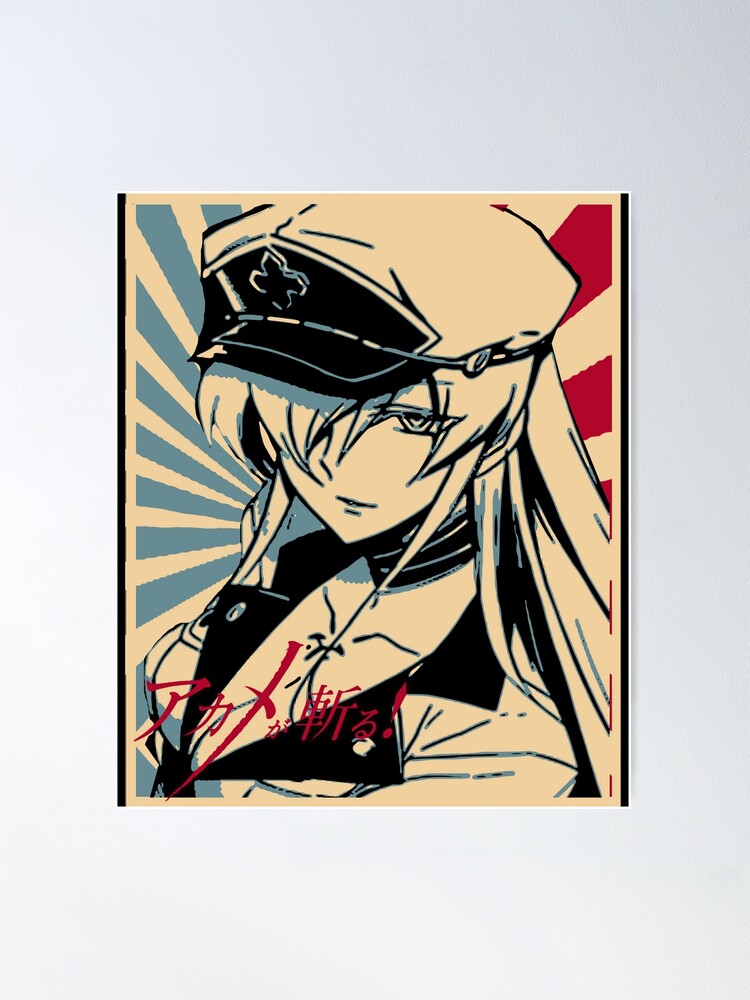 Men Women Akame Ga Kill Anime Gifts For Music Fans Poster for