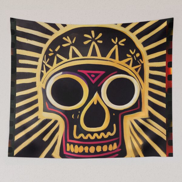 Item preview, painted skull designed and sold by Aliveforfun.