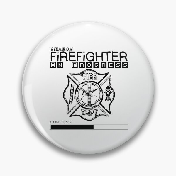 Item preview, Sharon | FIREFIGHTER in Progress | Future Firefighter | Black Text designed and sold by Loving-school.