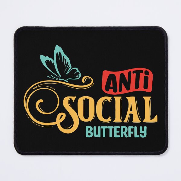 Item preview, Antisocial Butterfly - funny introvert designed and sold by DebbisPalette.