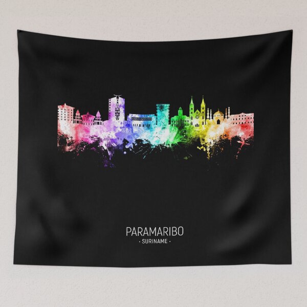 Item preview, Paramaribo Suriname Skyline designed and sold by ArtPrints.