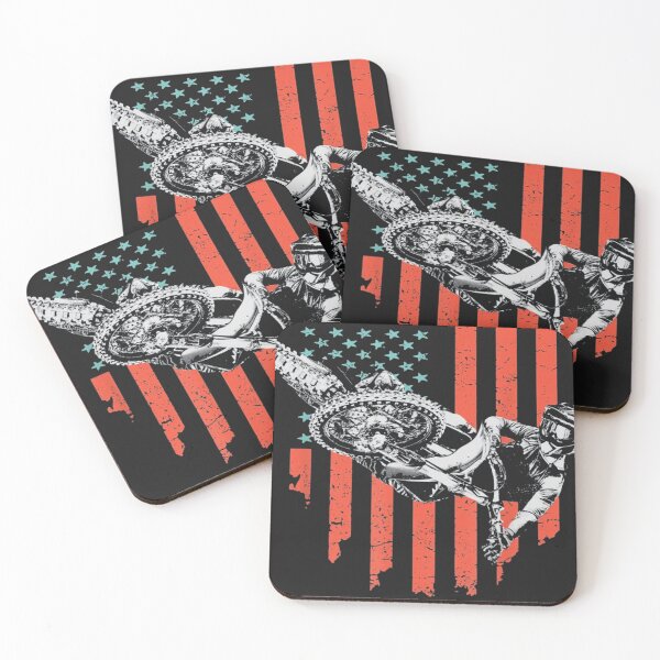 Item preview, Vintage Motocross American Flag designed and sold by hongthienkhai.