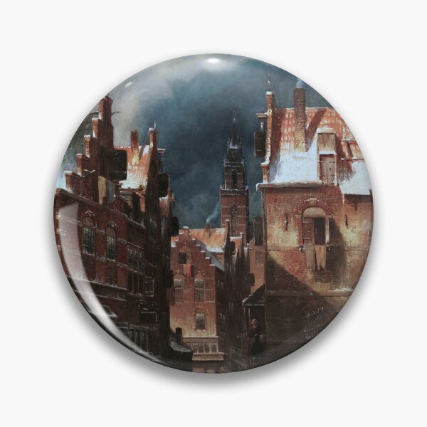 Item preview, Winterliche Stadtansicht by Charles Leickert Remastered Xzendor7 Classical Art Old Masters Reproductions designed and sold by Xzendor7 Digital Art Creations.