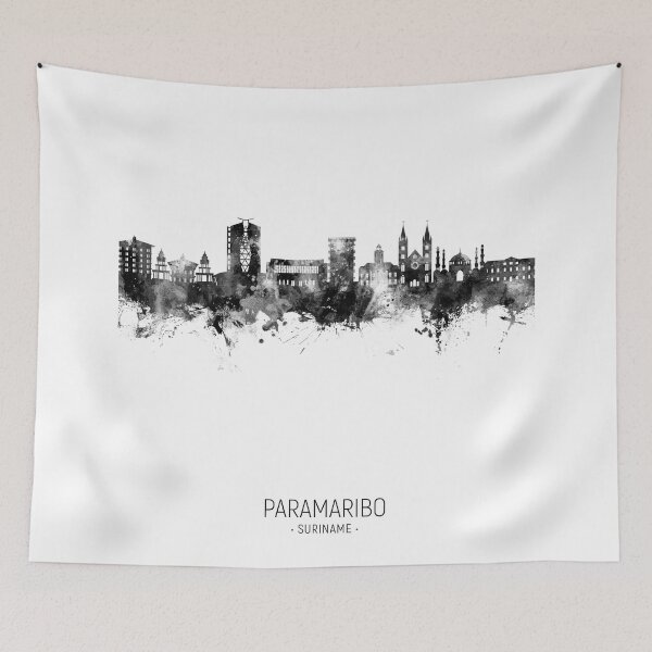 Item preview, Paramaribo Suriname Skyline designed and sold by ArtPrints.