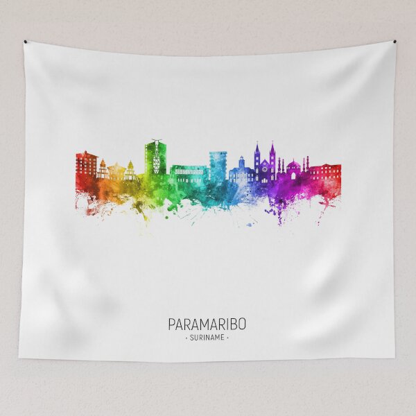 Item preview, Paramaribo Suriname Skyline designed and sold by ArtPrints.