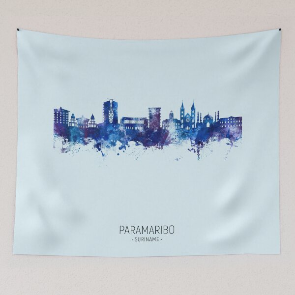 Item preview, Paramaribo Suriname Skyline designed and sold by ArtPrints.
