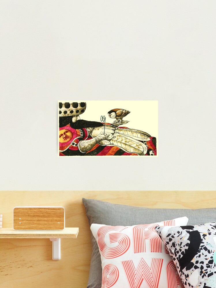 Thumbnail 2 of 3, Photographic Print, Teacher with owl designed and sold by FrisoHenstra.