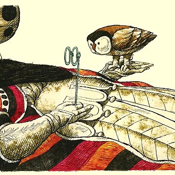 Artwork thumbnail, Teacher with owl by Friso Henstra