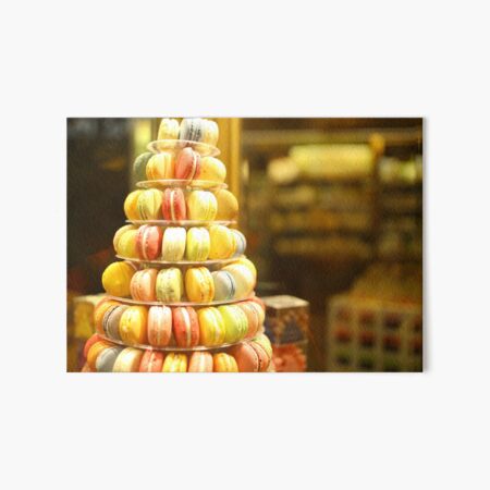 Franzosische Macarons Essen Sussigkeiten Turm Geback Frankreich Galeriedruck Von Myartspace Redbubble