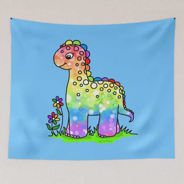 Item preview, Rainbow Dinosaur designed and sold by Art by Veya.