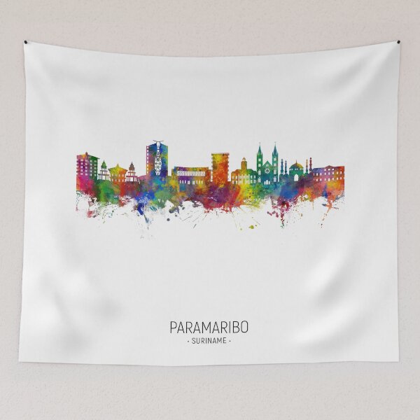 Item preview, Paramaribo Suriname Skyline designed and sold by ArtPrints.