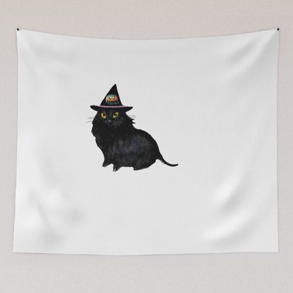 Item preview, Black Cat From German Fairytail  H and G Watercolor  Halloween  STICKER gift for boyfriend gift for girlfriend gift for best friend gift halloween freaks  designed and sold by GhostAmine.