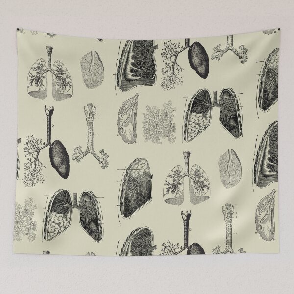 Item preview, Vintage human anatomy of respiratory tract designed and sold by Preslava Genova.
