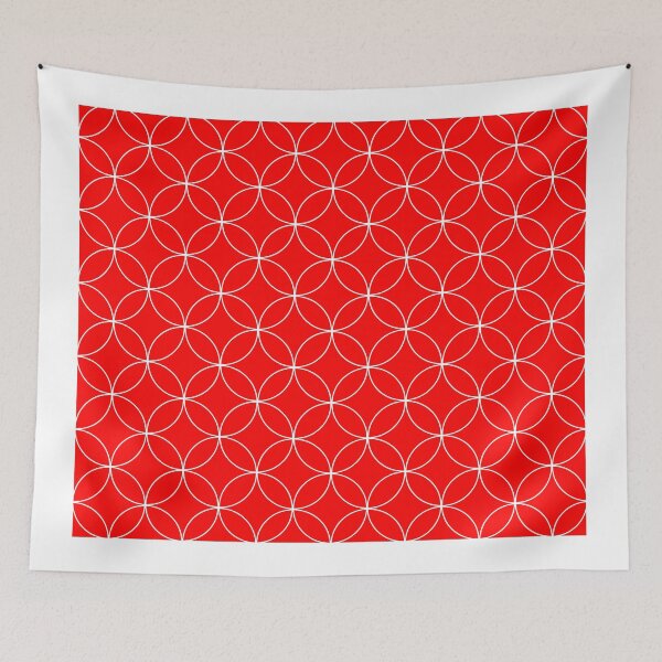 Item preview, Abstract pattern - red and white. designed and sold by K.S ART.