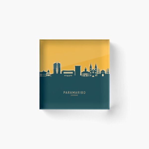 Item preview, Paramaribo Suriname Skyline designed and sold by ArtPrints.