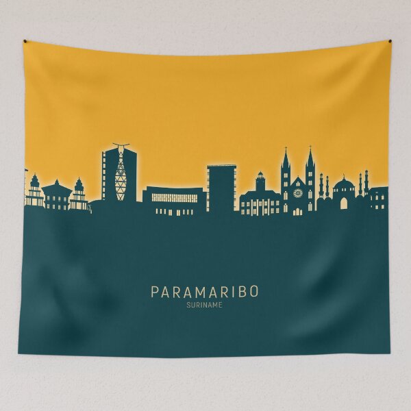 Item preview, Paramaribo Suriname Skyline designed and sold by ArtPrints.