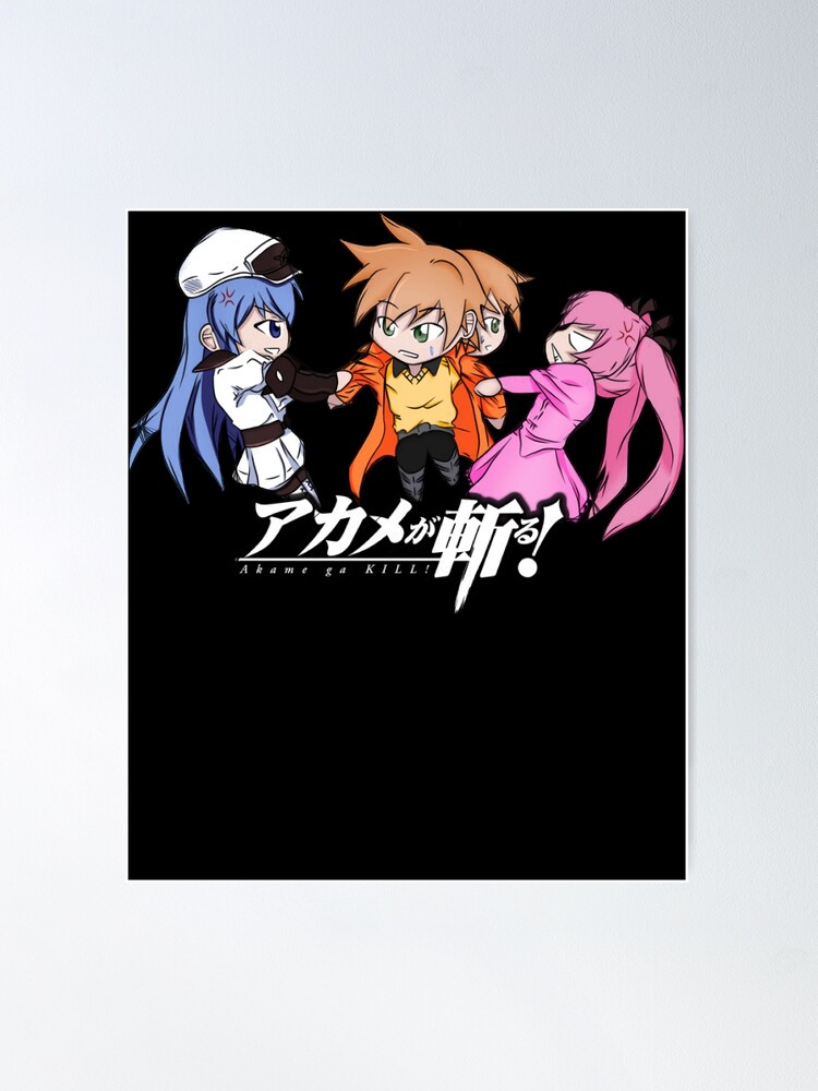 Akame Ga Kill Anime Night Raid Characters Premium Poster