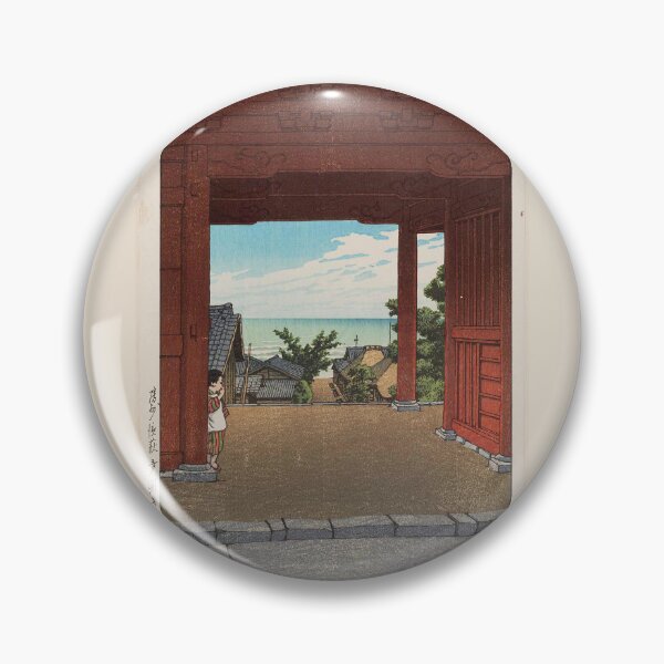 Item preview, Kawase Hasui   Tamon-ji Temple at Hamahagi, Awa Province (Bôshû Hamahagi Tamon-ji) designed and sold by TeeARTHY.
