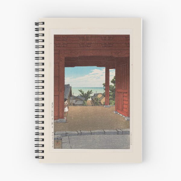 Item preview, Kawase Hasui   Tamon-ji Temple at Hamahagi, Awa Province (Bôshû Hamahagi Tamon-ji) designed and sold by TeeARTHY.