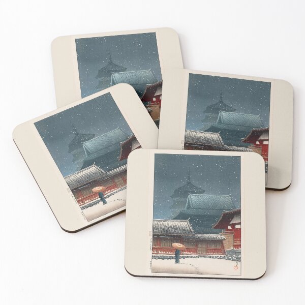 Item preview, Kawase Hasui Tennô-ji Temple in Osaka (Ôsaka Tennô-ji), from the series Souvenirs of Travel III (Tabi miyage dai sanshû) designed and sold by TeeARTHY.