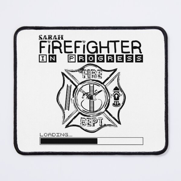 Item preview, Sarah | FIREFIGHTER in Progress | Future Firefighter | Black Text designed and sold by Loving-school.