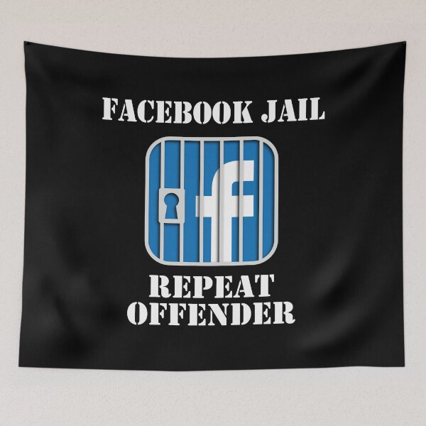 Item preview, Facebook Jail Repeat Offender designed and sold by peterpaz.