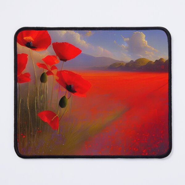 Item preview, Los campos de amapolas rojas designed and sold by AlteredUrbane.
