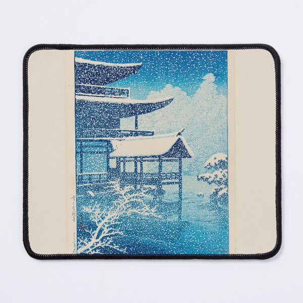 Item preview, Kawase Hasui The Golden Pavilion in Snow (Yuki no Kinkakuji), from the series Selected Views of Japan (Nihon fûkei senshû) designed and sold by TeeARTHY.